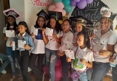Emprendedores culminan curso intensivo sobre letras lindas en Caja Seca
